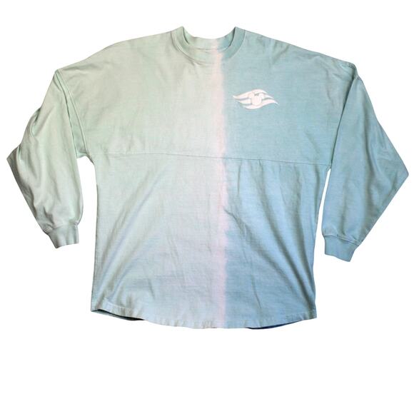 Disney Spirit Jersey Unisex Small Castaway Cay Cruise Line Mint Green Dip Dye - Picture 2 of 6